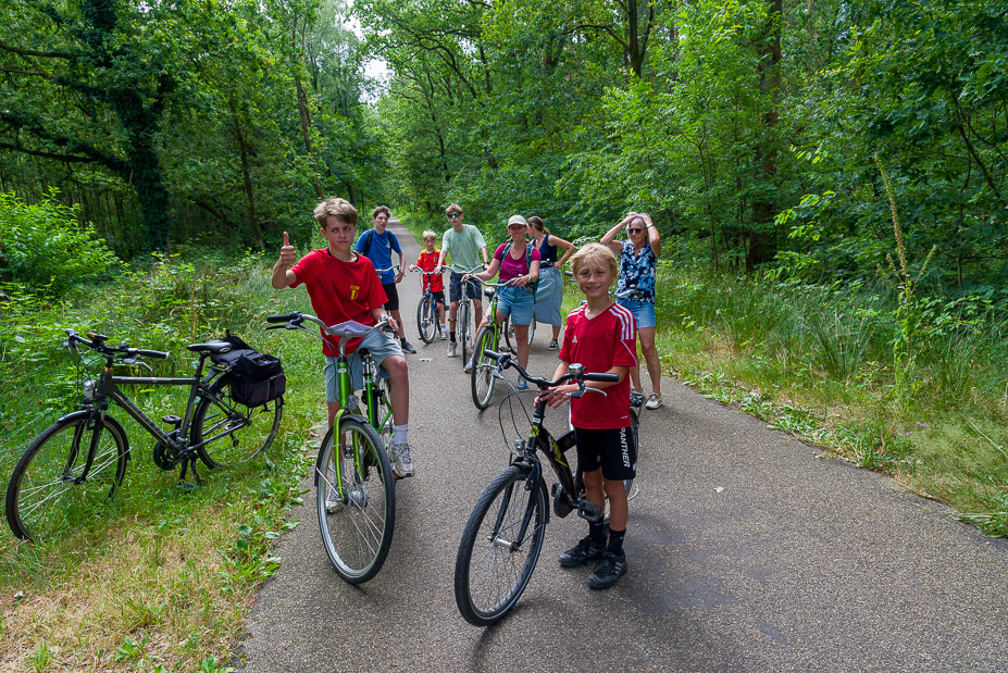 Fietsen door de heide